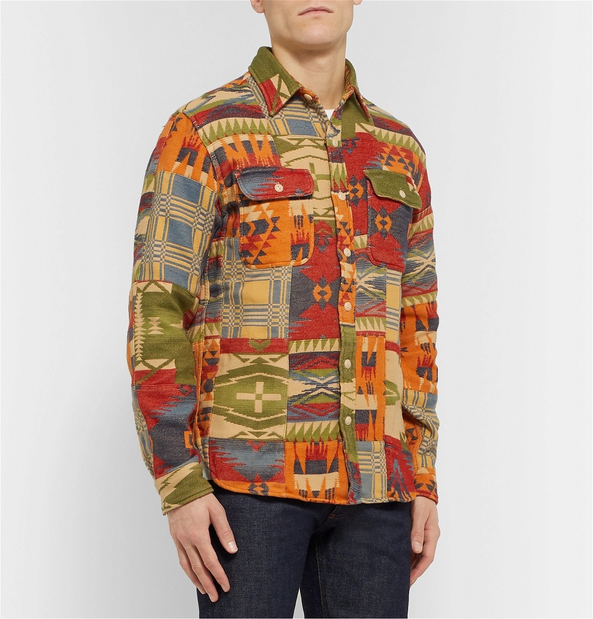 RRL - Matlock Cotton-Jacquard Shirt Jacket - Multi RRL