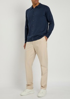 John Smedley Tibor Wool Cardigan Navy
