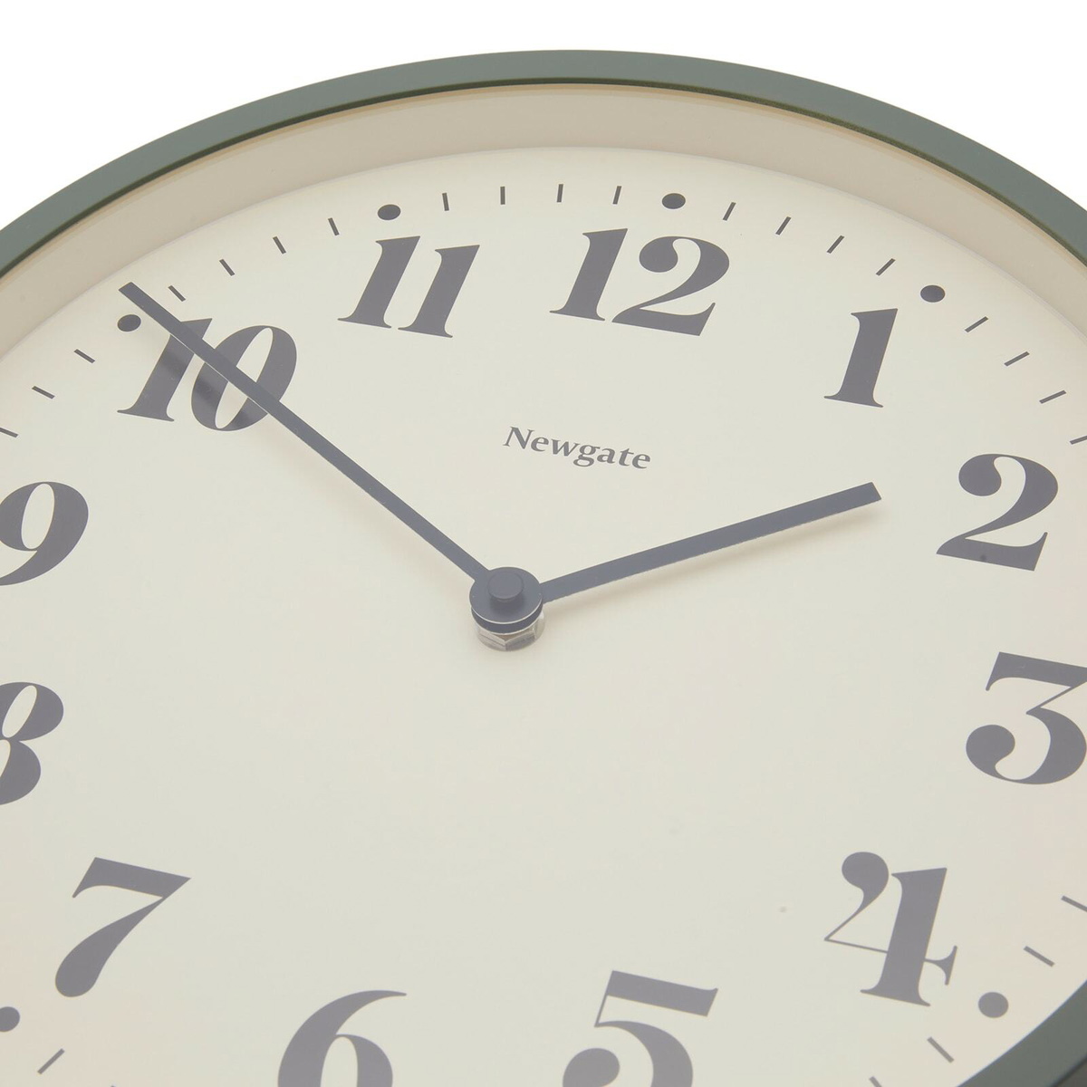 Newgate Clocks Number Four Theatre Wall Clock in Asparagus Green