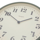 Newgate Clocks Number Four Theatre Wall Clock in Asparagus Green 