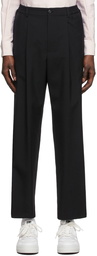 AMI Alexandre Mattiussi Black Wool Trousers