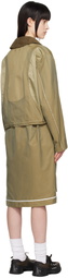 Andersson Bell Beige Bomber Mix Trench Coat