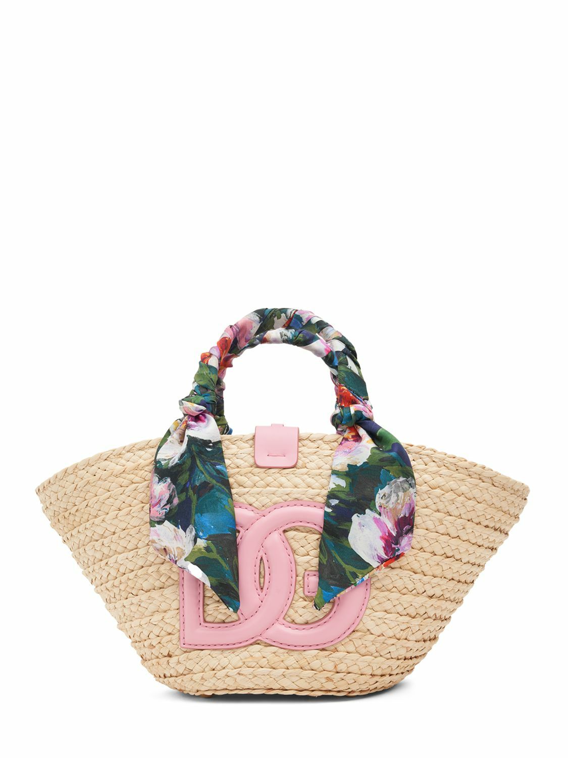 DOLCE & GABBANA - Small Kendra Straw Tote Bag Dolce & Gabbana