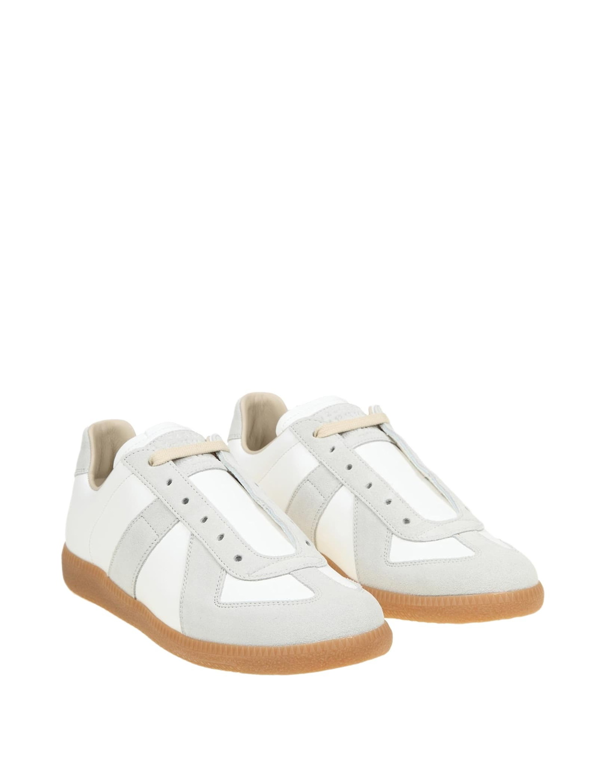 Maison Margiela Sneakers Replica In Leather And Suede