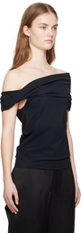 Róhe Black Off-The-Shoulder Camisole