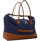 Vivienne Westwood Navy & Brown Sid Weekender Duffle Bag
