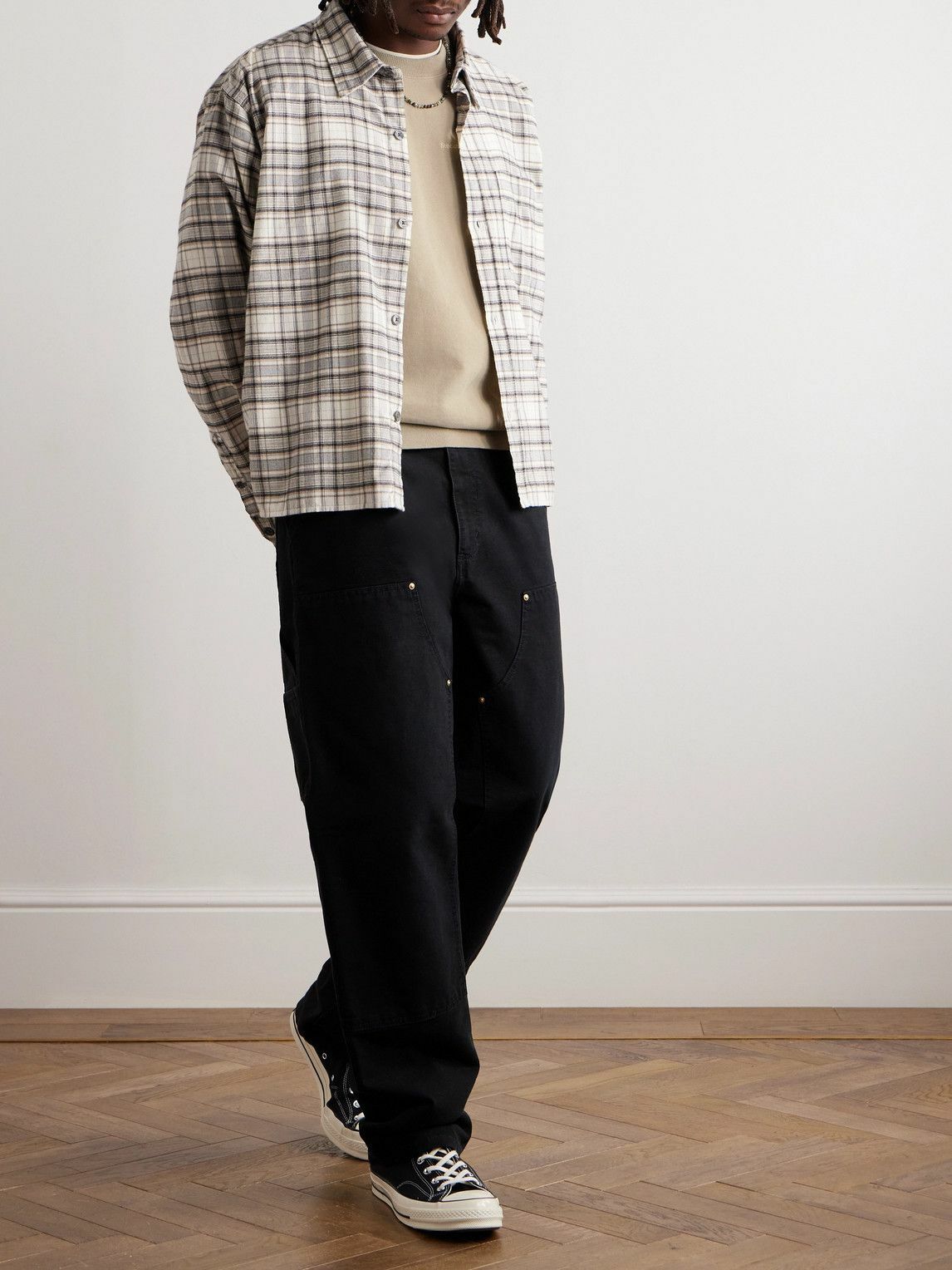Stockholm Surfboard Club - Logo-Embroidered Organic Cotton-Jersey Sweatshirt - Neutrals