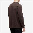 Wood Wood Men's Herc Shadow Long Sleeve Shirt in Brown Chocolate