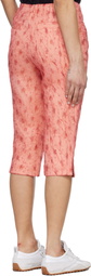 GANNI Pink Shibori Organza Capri Trousers