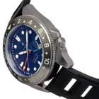 Nautis Global Dive Blue Dial Black Rubber Mens Watch 18093R-F