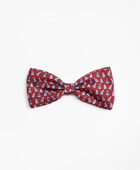 Brooks Brothers Boys Winter Hat Pre-Tied Bow Tie | Red