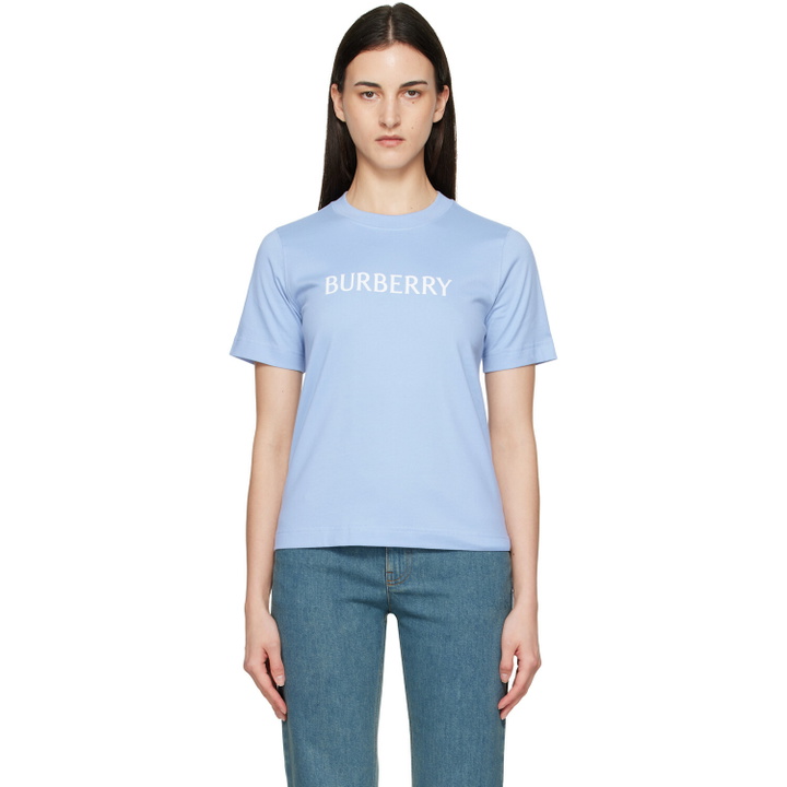 Photo: Burberry Blue Logo Cotton T-shirt