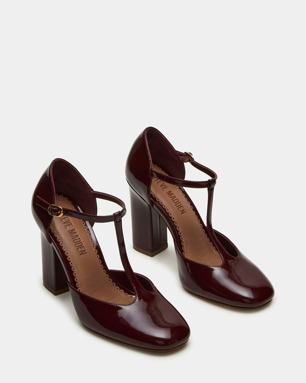Steve Madden Malcolm Heels in Burgundy Patent
