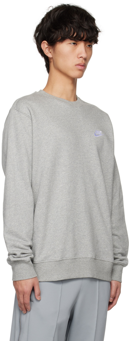 Gray Sportswear Club Sweatshirt