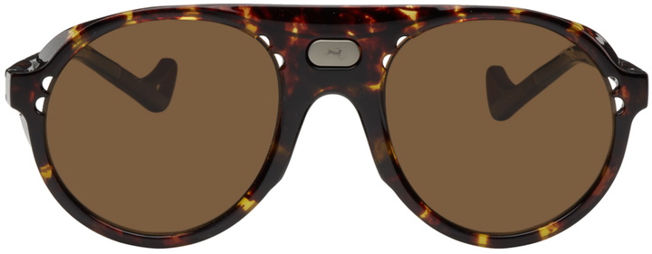 Photo: District Vision Tortoiseshell Kazu Tourer Sunglasses