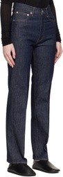 AURALEE Indigo Hard Twist Denim 5P Jeans