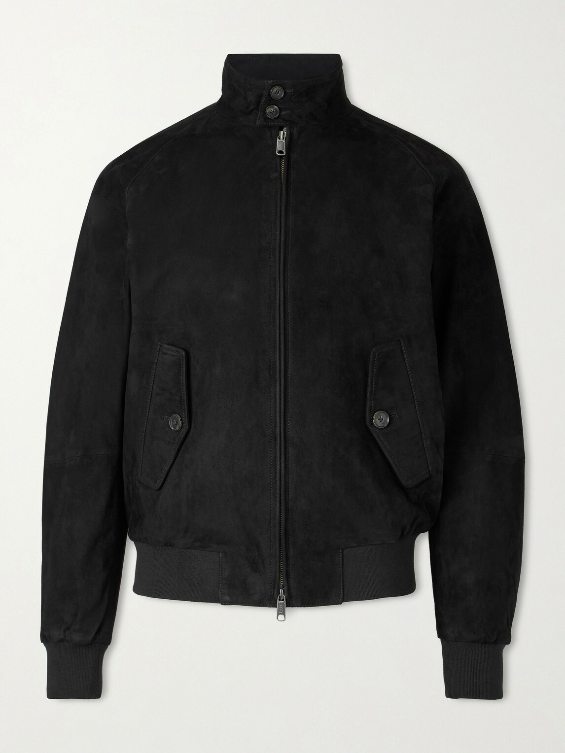 Baracuta - G9 Suede Harrington Jacket - Black