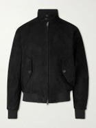 Baracuta - G9 Suede Harrington Jacket - Black