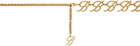 Blumarine Gold Logo Chain Belt