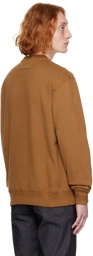 ZEGNA Brown Bonded Sweatshirt