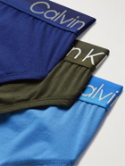 Calvin Klein Underwear - Three-Pack Stretch Cotton-Blend Boxer Briefs - Multi