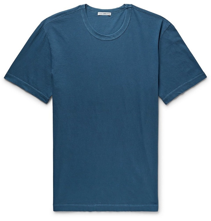 Photo: James Perse - Combed Cotton-Jersey T-Shirt - Men - Blue