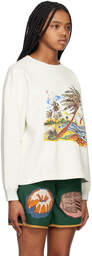 Bode Off-White Island Sweatshirt