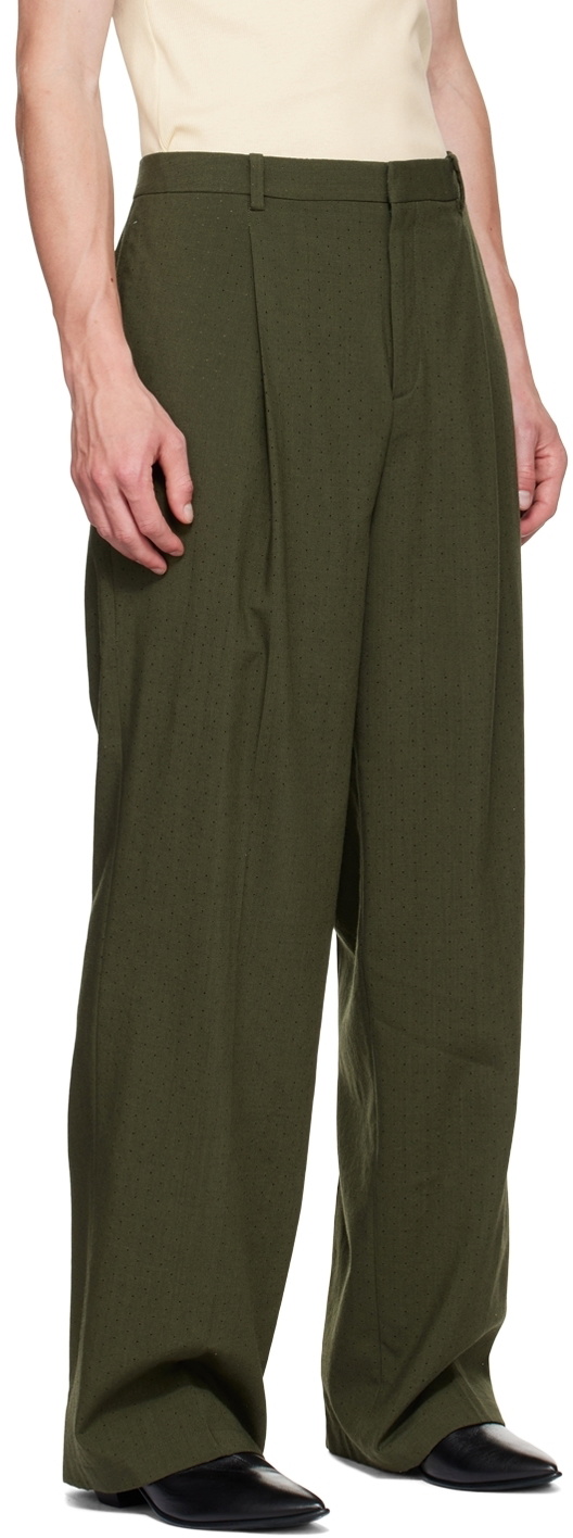 Dion Lee Green Puncture Trousers Dion Lee