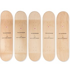 The SkateRoom - Jean-Michel Basquiat Set of Five Printed Wooden Skateboards - Black