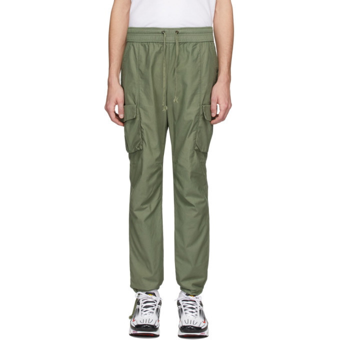 Photo: John Elliott Khaki Sateen Cargo Pants