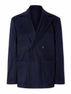 Stòffa - Double-Breasted Cashmere Jacket - Blue