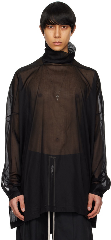 Photo: Rick Owens Black Tabard Turtleneck