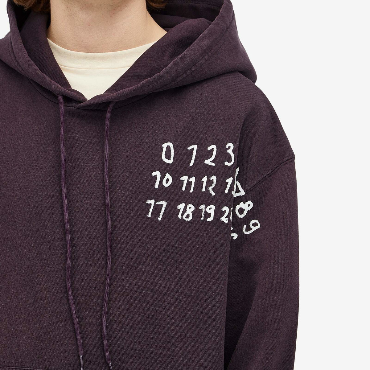 パーカー・フーディ MM6 Maison Margiela / Numbers Patch Logo Hoodie MM6 Maison Margiela numbers-motif Hoodie | Black | FARFETCH