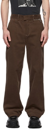 Stolen Girlfriends Club Brown Formal Apology Trousers