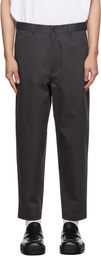 Comme des Garçons Homme Grey Twill Trousers