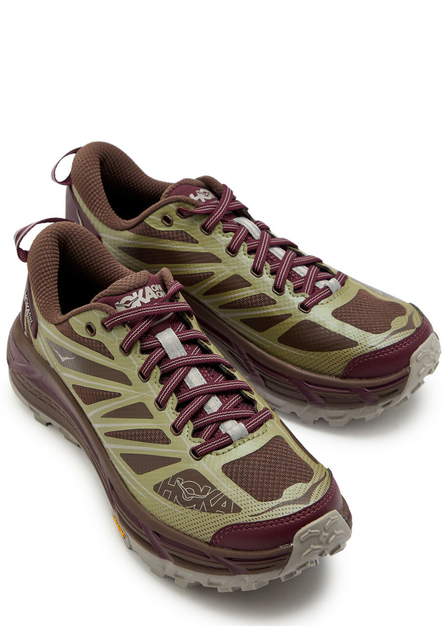 Hoka Mafate Speed 2 Panelled Mesh Sneakers Burgundy