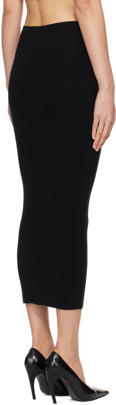 Dion Lee Black Mobius Loop Midi Skirt