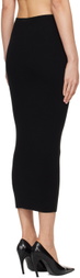 Dion Lee Black Mobius Loop Midi Skirt