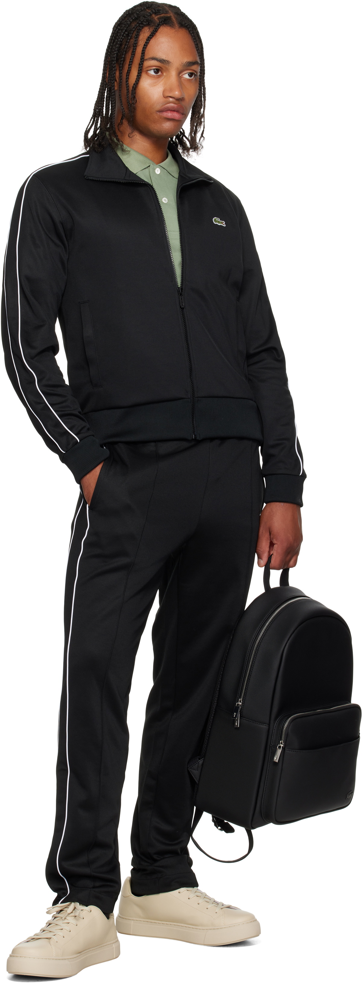 Lacoste Black Classic Backpack