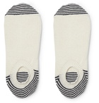 Anonymous Ism - Striped Knitted No-Show Socks - White