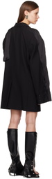 Y/Project Black Insert Scarf Blazer