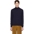 Norse Projects Navy Merino Half-Zip Fjord Pullover