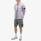 Stone Island Men's Crinkle Reps Zip Overshirt in Lavender