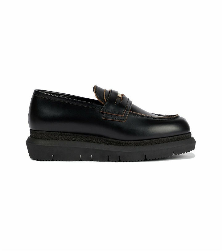 Photo: Sacai Coin leather loafers