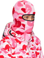 BAPE Pink ABC Camo Boa Fleece Balaclava