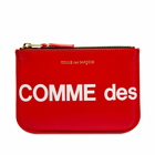 Comme des Garçons SA8100HL Huge Logo Wallet in Red