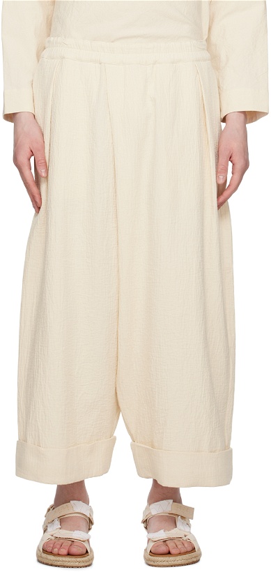 Photo: Toogood Beige 'The Baker' Trousers