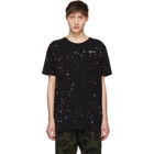 Off-White Black Paint Splatter T-Shirt