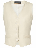 WEEKEND MAX MARA Pacche Linen Canvas Vest