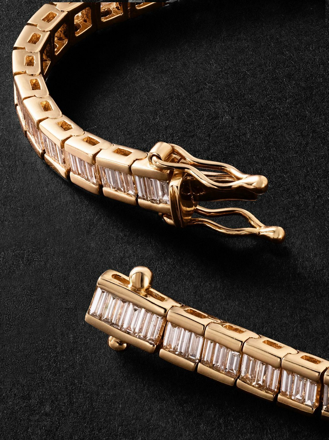 KOLOURS JEWELRY - Gold Diamond Tennis Bracelet - Gold